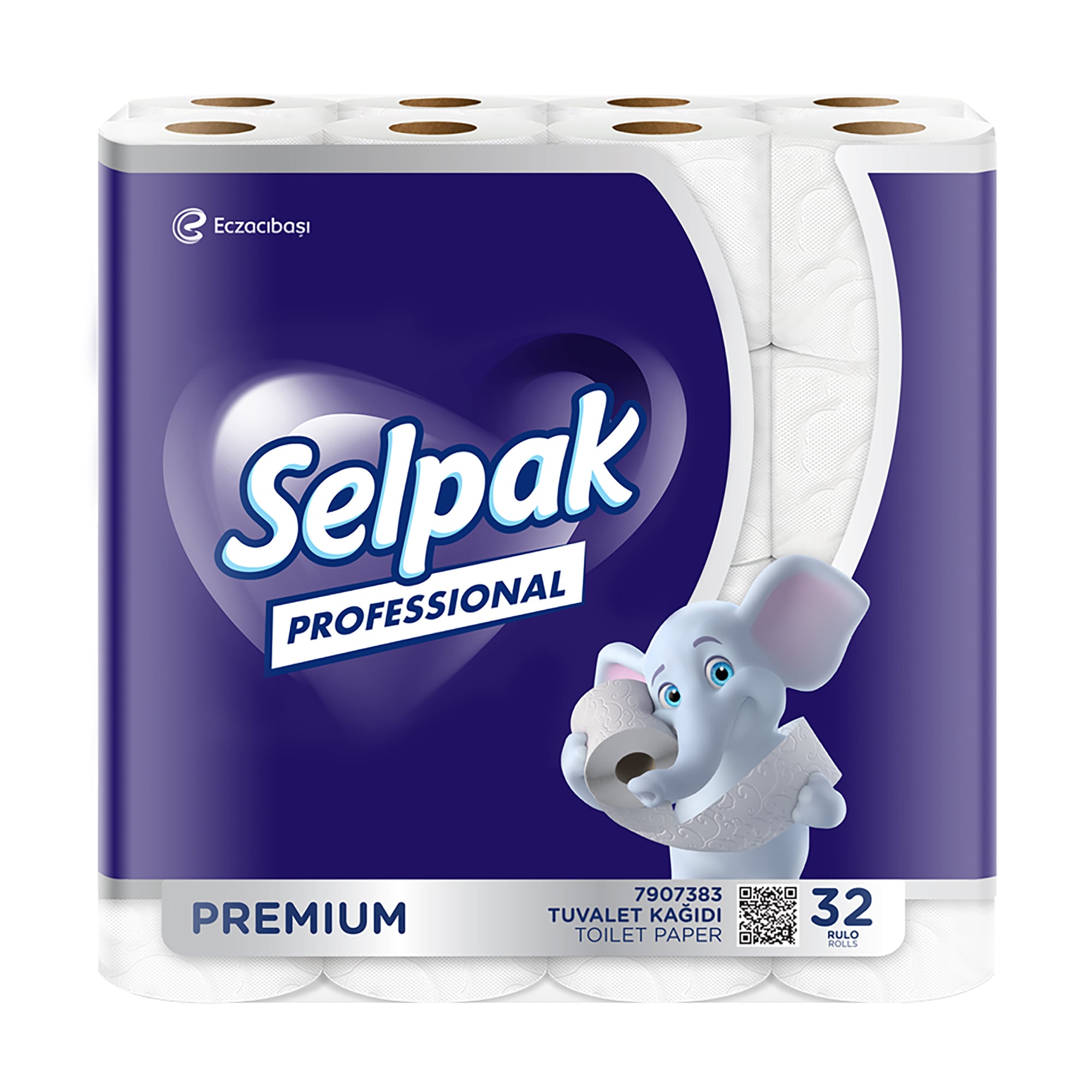 Туалетний папір Selpak Professional Premium целюлозний, білий, 3-шаровий, 32 рулони